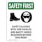 Signmission OSHA Sign, Glasses W/ W/ Symbol, 24in X 18in Aluminum, 18" W, 24" H, Portrait, OS-SF-A-1824-V-11334 OS-SF-A-1824-V-11334 - alternate 1